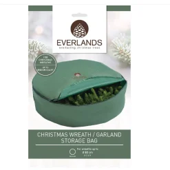 Everlands Kerstdecoratie>Opbergtas krans guirlande 70 cm