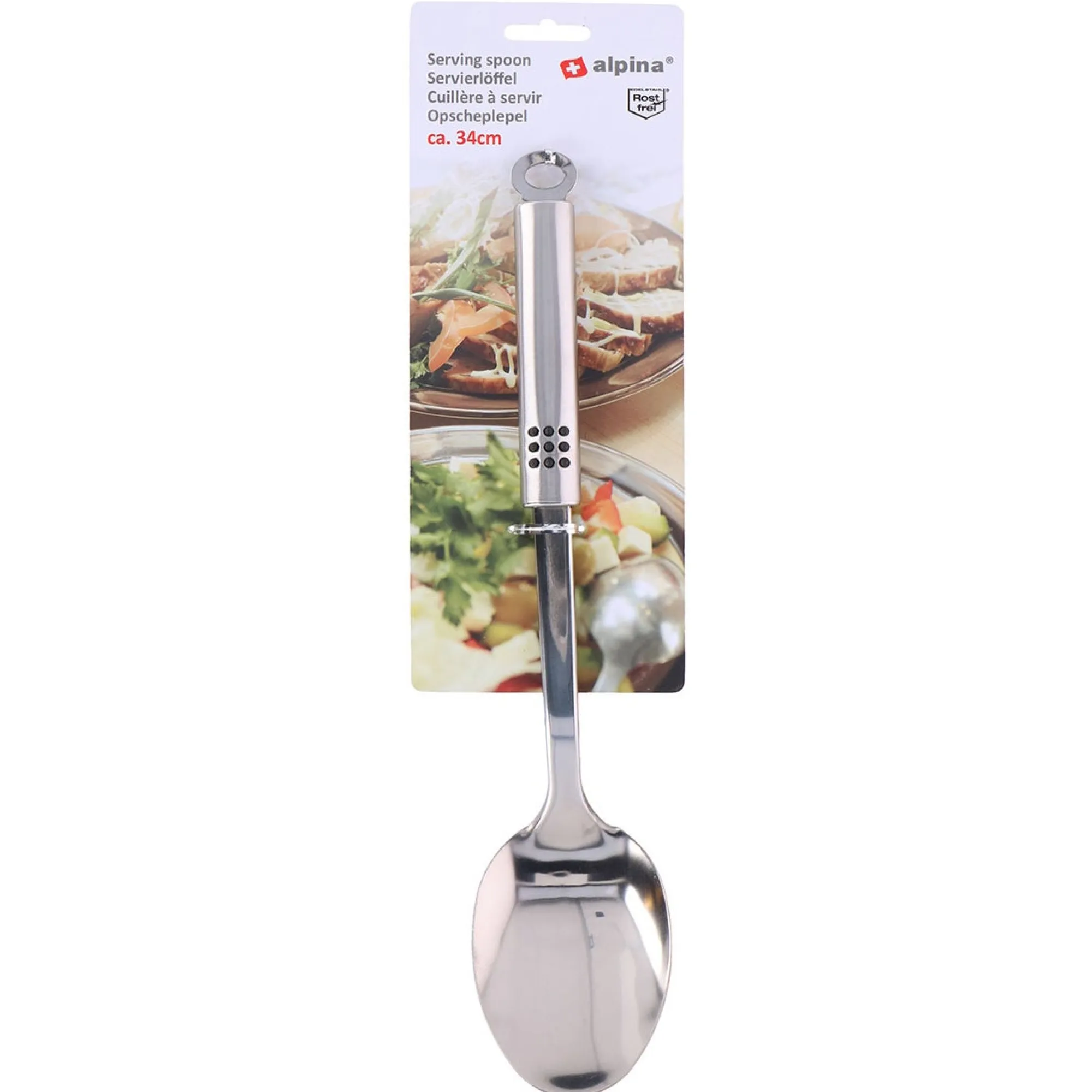Alpina Koken & Tafelen>Opscheplepel 34cm RVS