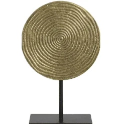 O'malley Woondecoratie>Ornament op voet 37 cm vintage goud