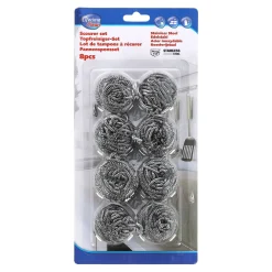 Lifetime Schoonmaken>Pannensponsset 8st RVS