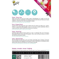 Buzzy Moestuin>Papaver Deense vlag