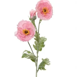 Everlands Kunstplanten En Kunstbloemen>Papaver roze 106 cm