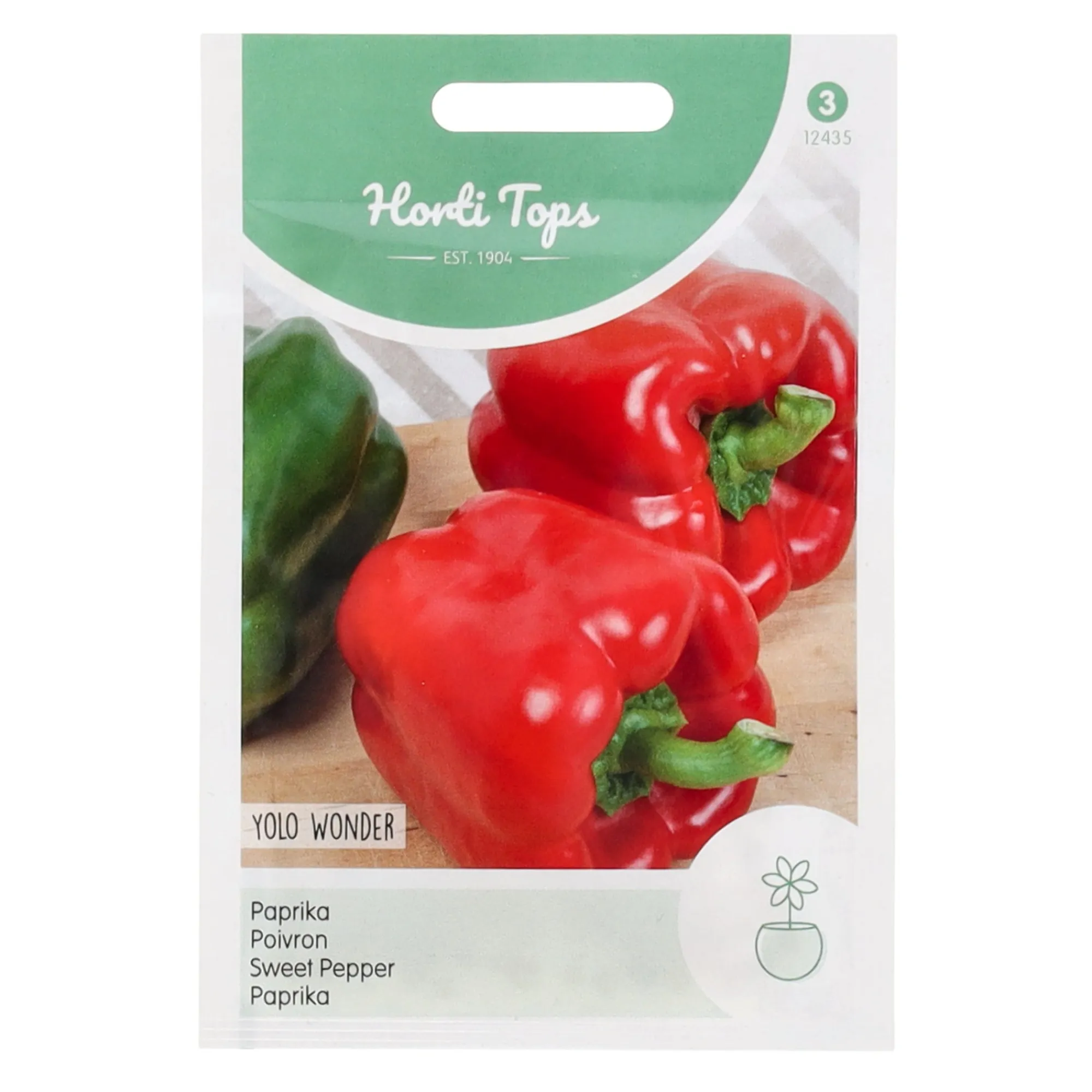 Horti Tops Moestuin>Paprika Yolo wonder