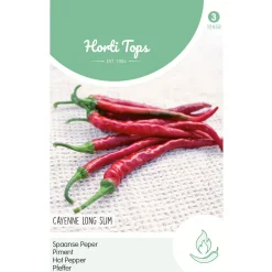 Horti Tops Moestuin>Peper cayenne / spaanse lange rode zaad