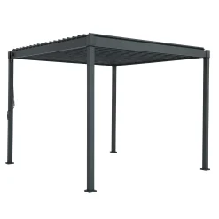 Mirador Overkapping Tuin>Pergola 80 Solid antraciet 3x3M