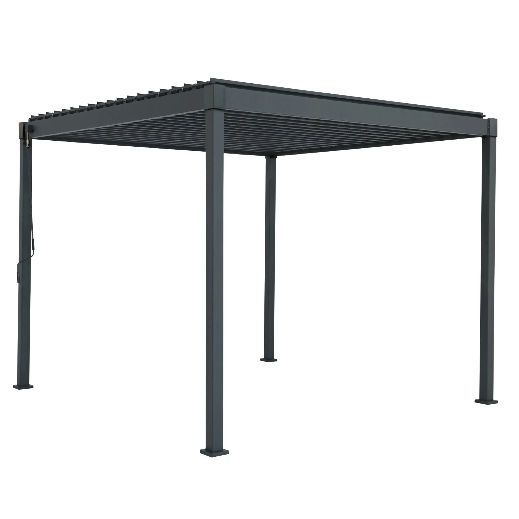 Mirador Overkapping Tuin>Pergola 80 Solid antraciet 3x3M