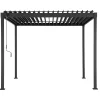 Mirador Overkapping Tuin>Pergola 80 Solid antraciet 3x4m