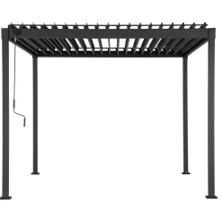 Mirador Overkapping Tuin>Pergola 80 Solid antraciet 3x4m