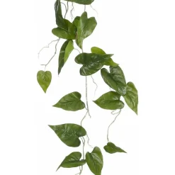 Mica Decorations Kunstplanten En Kunstbloemen>Philodendron hangend groen 115 cm