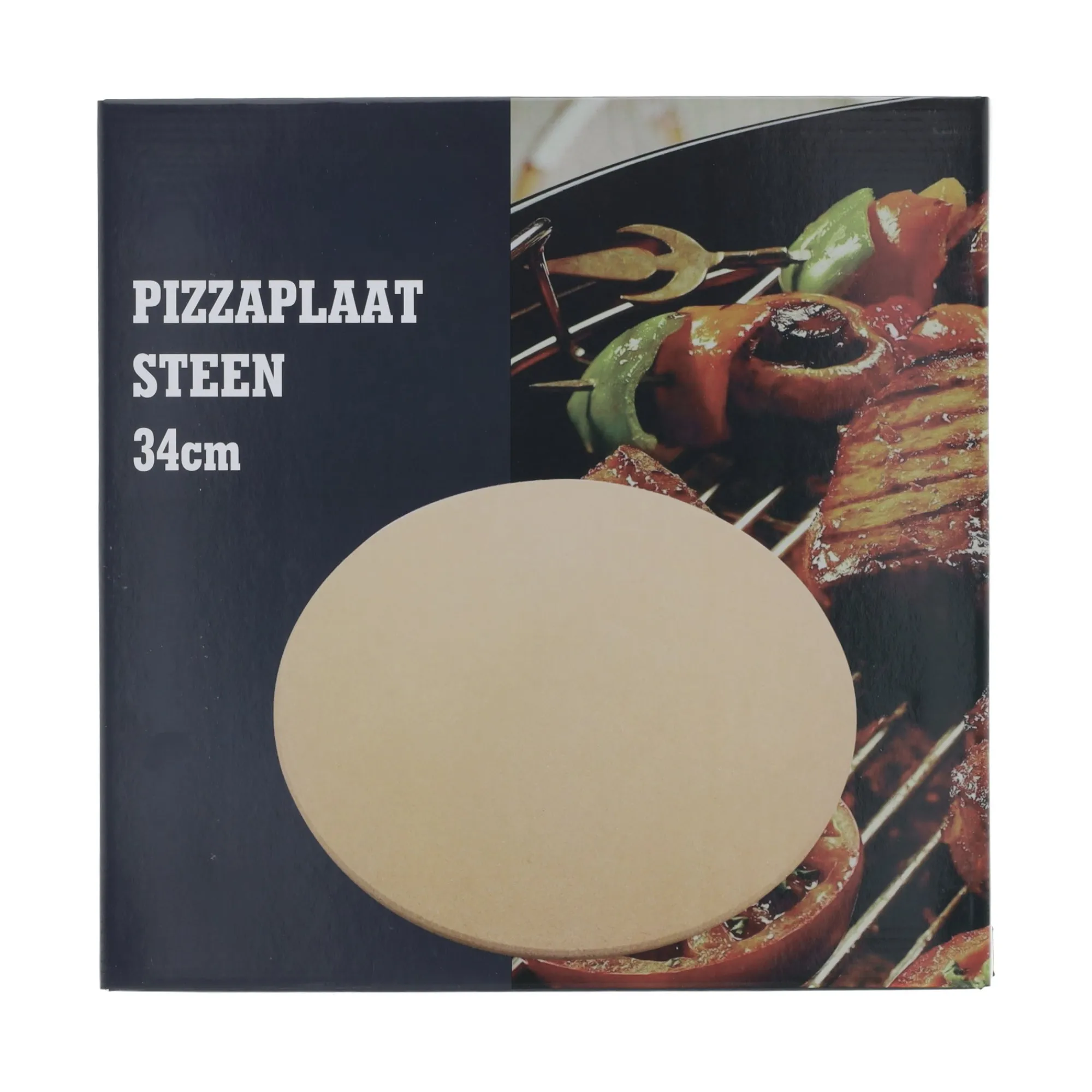 Barbecueaccessoires>Pizzaplaat steen BBQ 34 cm