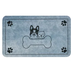 Voerbak Kat|Drink- En Voerbak Hond>Placemat hond, kat blauw 50 x 30 cm