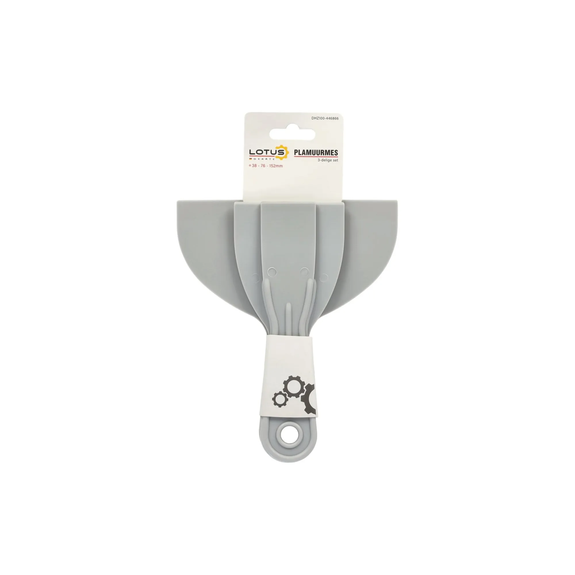 Lotus Verfspullen>Plamuurmes 3-delige set kunststof