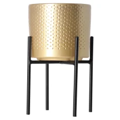 Mica Decorations Vazen En Potten>Plant standaard Ascot zwart 12 x 11 cm