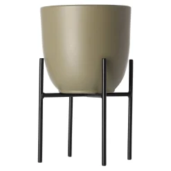 Mica Decorations Kunstplanten En Kunstbloemen>Plant standaard Ascot zwart 14 x 13.5 cm