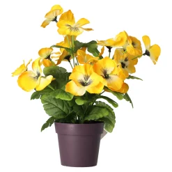 O'malley Kunstplanten En Kunstbloemen>Plant viooltjes 4 assorti