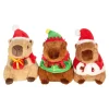 Kerstdecoratie>Pluche capibara kerst 24 cm
