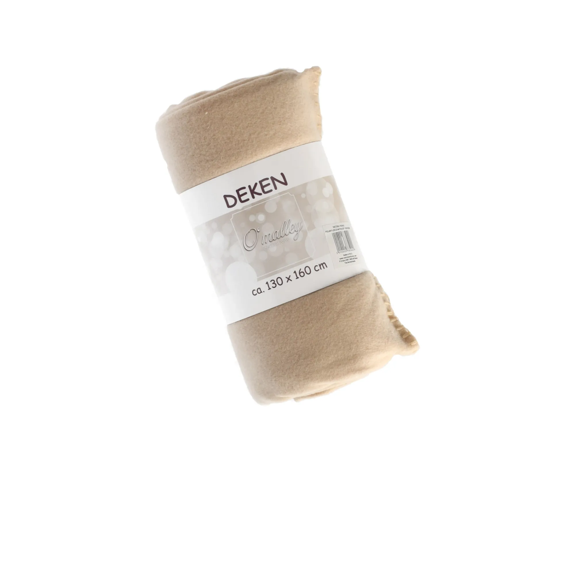 O'malley Plaids En Sierkussens>Polar fleece zand 130 x 160 cm