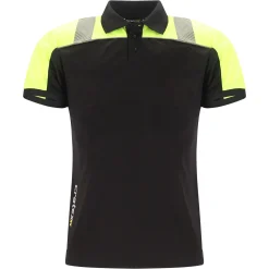 Cratex Werkshirts>Poloshirt H Maurits zwart/geel M