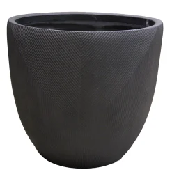 Tuindecoratie>Pot Borrano zwart 24 cm