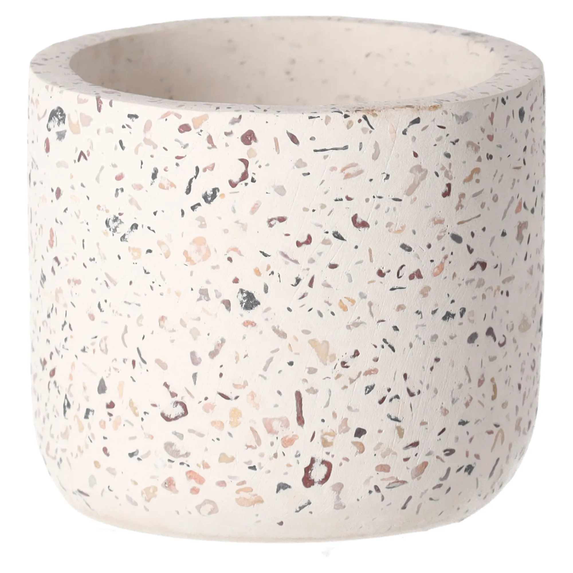 Natural Collections Vazen En Potten>Pot cement wit 12 x 10 cm