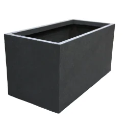 Mega Collections Tuindecoratie>Pot Clayfibre Bigular antracite 60 cm