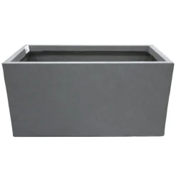 Mega Collections Tuindecoratie>Pot Clayfibre Bigular auth. grey 60 cm