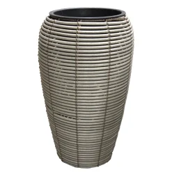 Tuindecoratie>Pot Dragoni 34 cm grijs