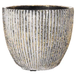 Mega Collections Vazen En Potten>Pot Egg Cosmic Gold 14 cm