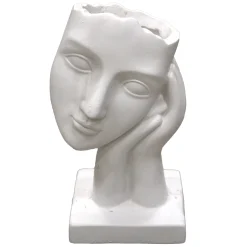 O'malley Tuindecoratie>Pot gezicht wit