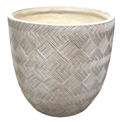 Mega Collections Tuindecoratie>Pot Jax beige 31 cm