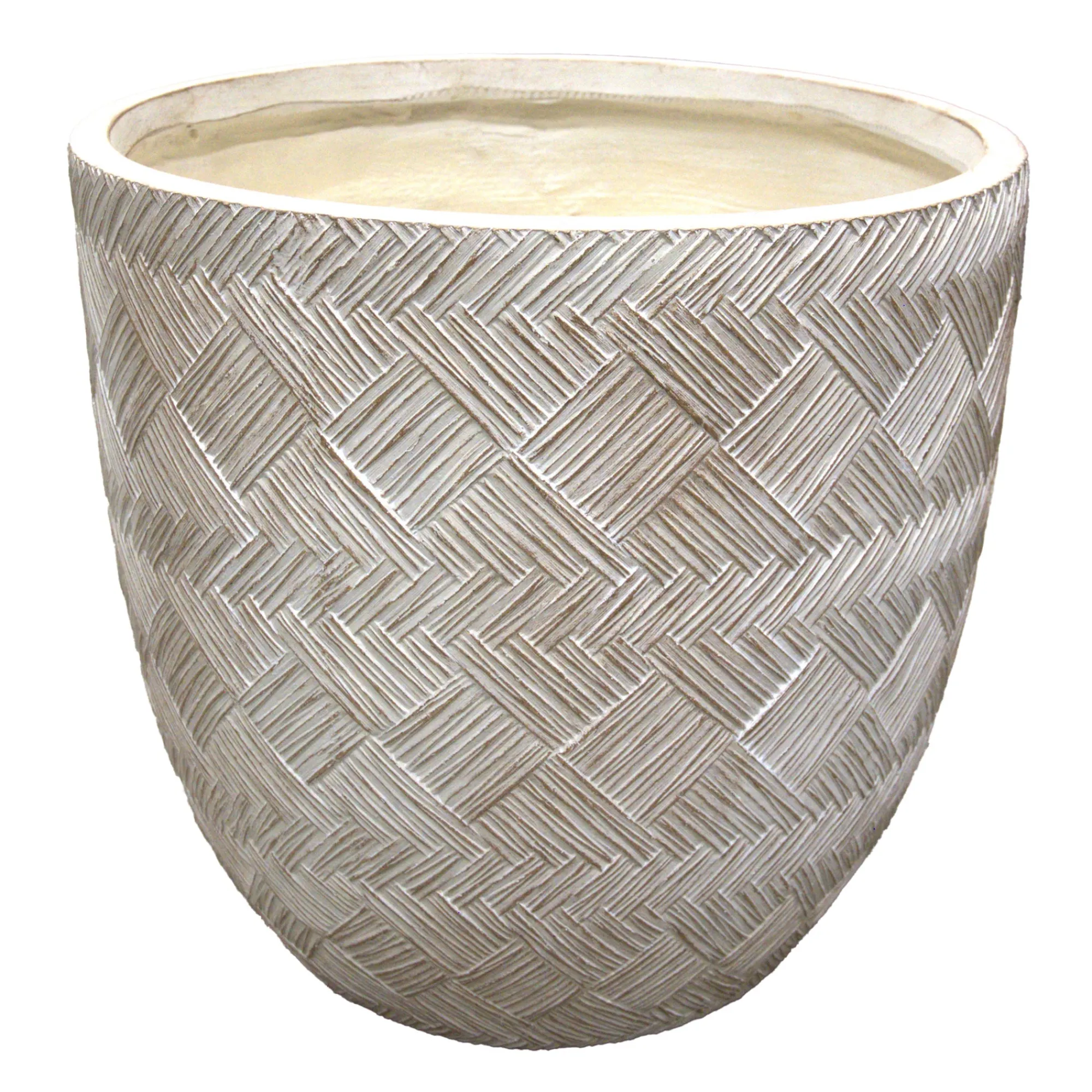 Mega Collections Tuindecoratie>Pot Jax beige 31 cm