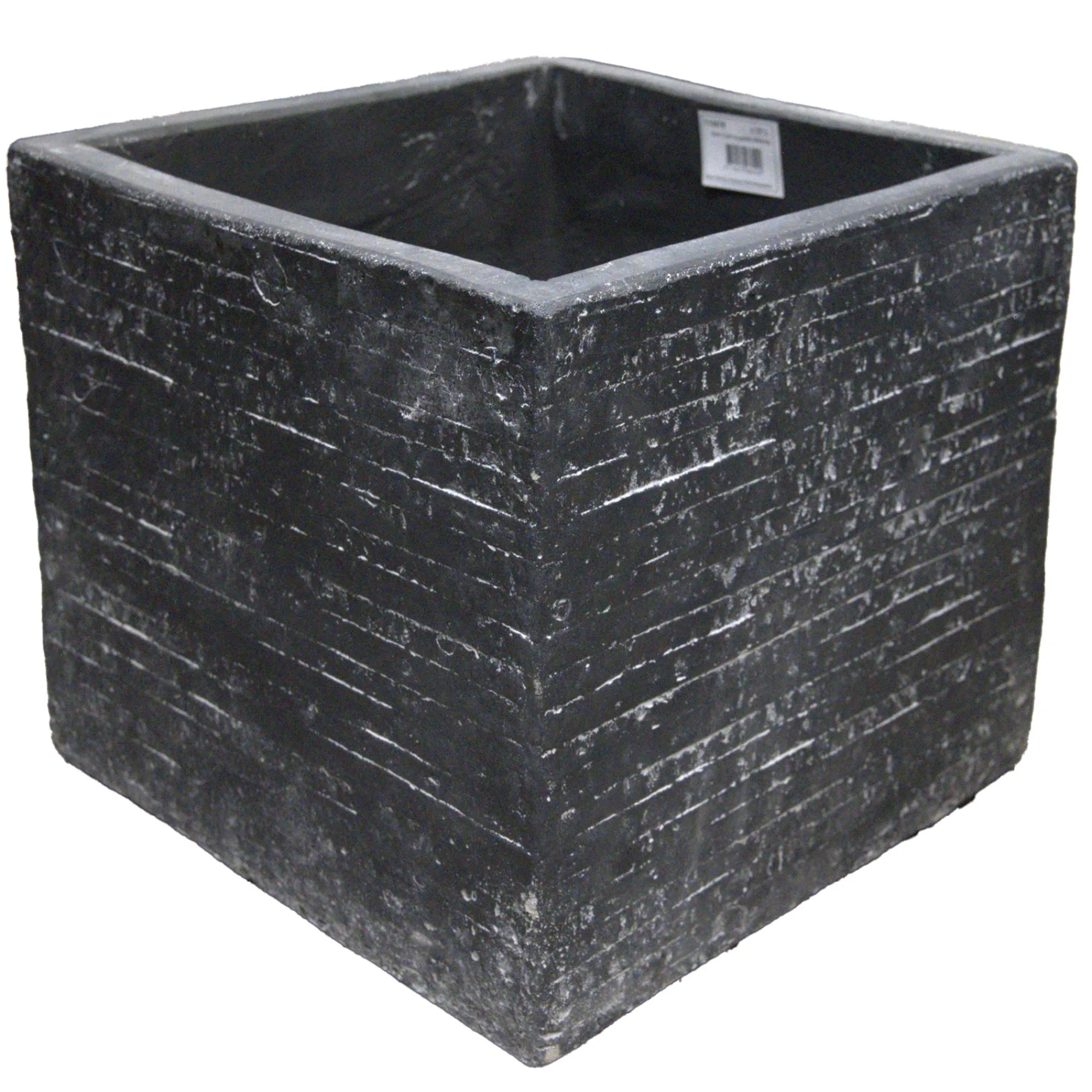 Mega Collections Tuindecoratie>Pot Utah cubi graphite 23 cm