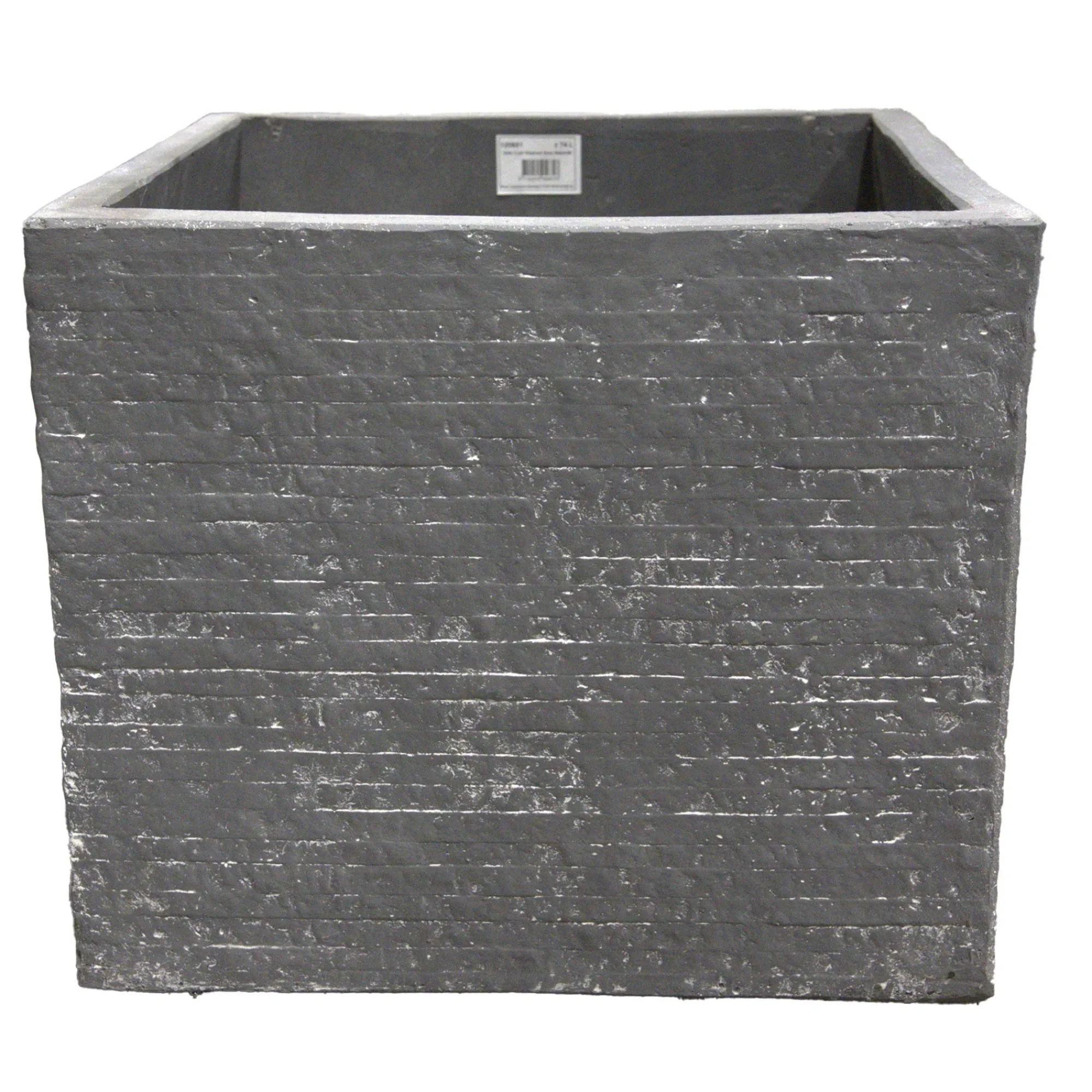 Mega Collections Tuindecoratie>Pot Utah Cubi Washed Grey 23 cm