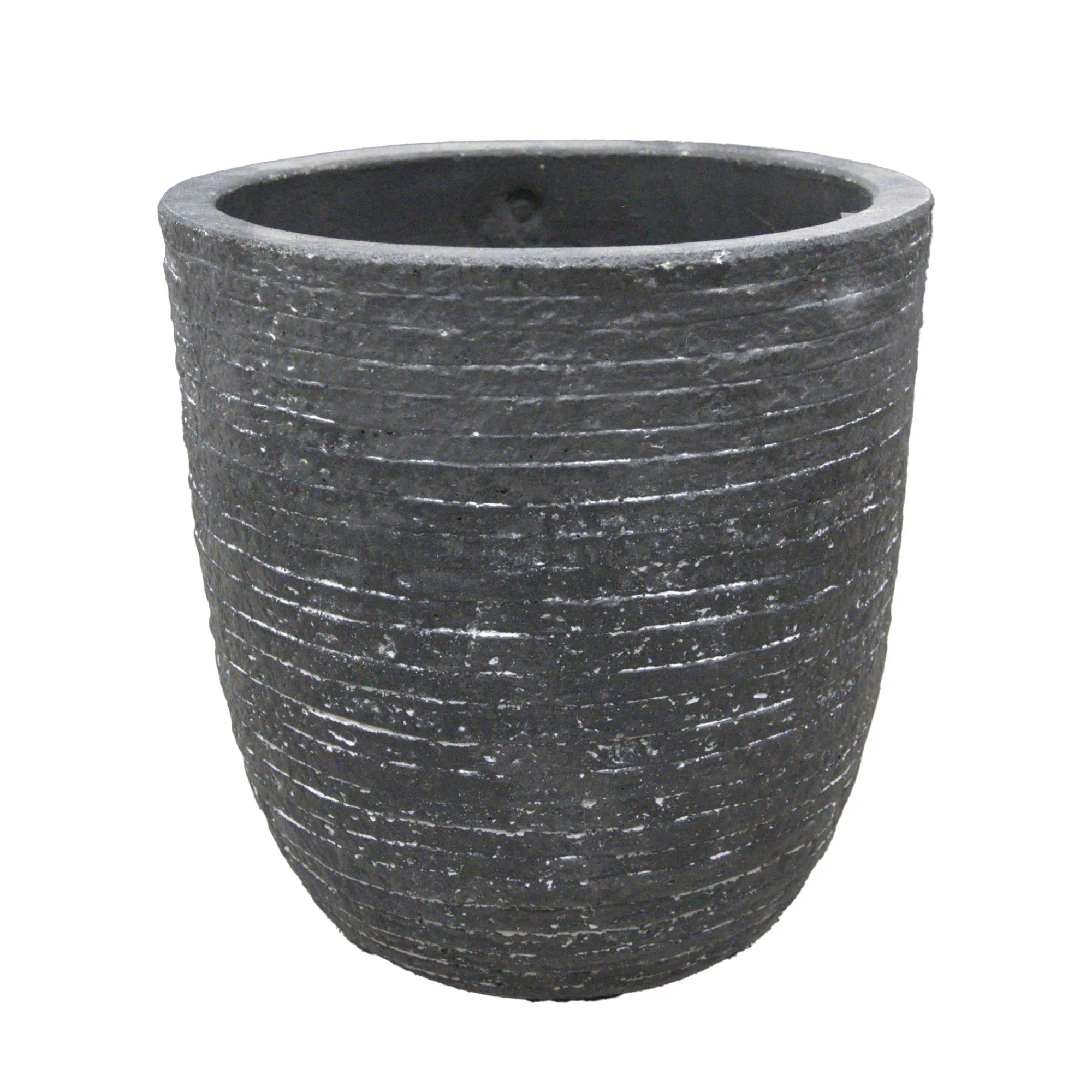 Mega Collections Tuindecoratie>Pot Utah egg graphite 25 cm