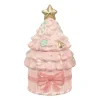 Kerstdecoratie>Pot 16x27cm roze