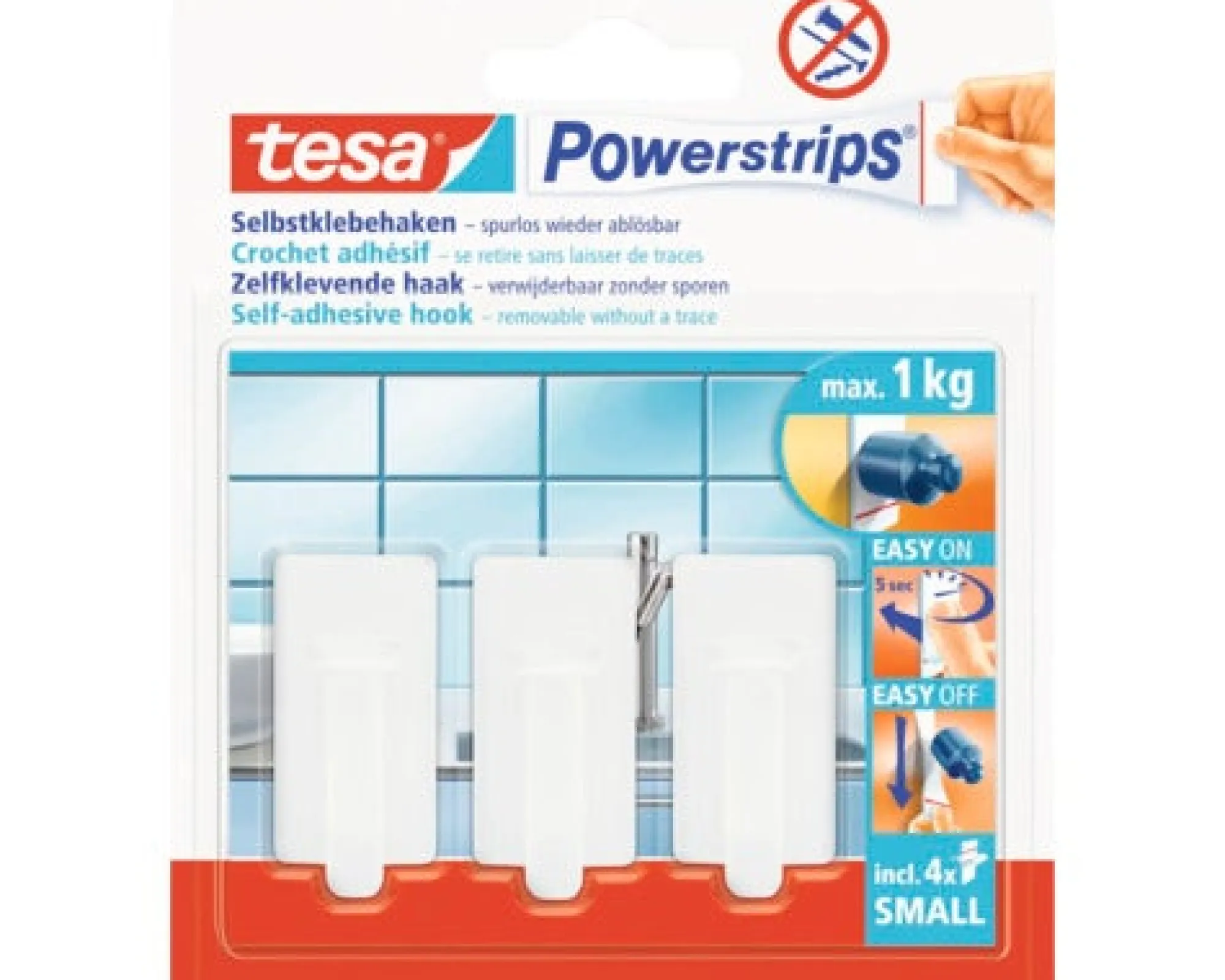 Tesa Bouw>Powerstrip mini wit 57530
