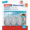 Tesa Bouw>Powerstrips haak S ovaal mat chrome