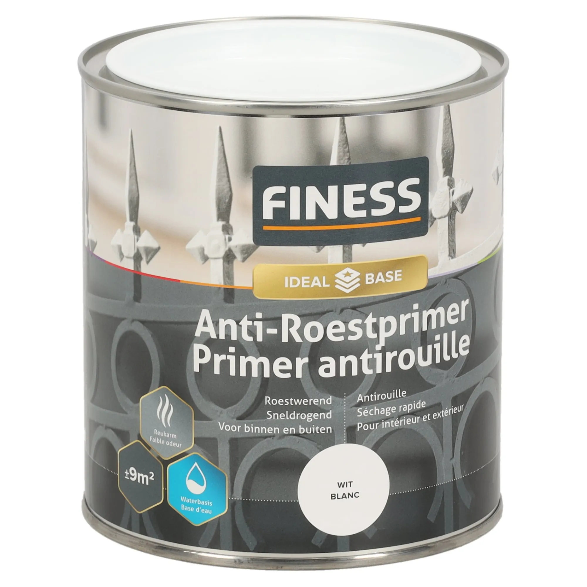 Finess Lakken>Primer anti-roest wit 750ml
