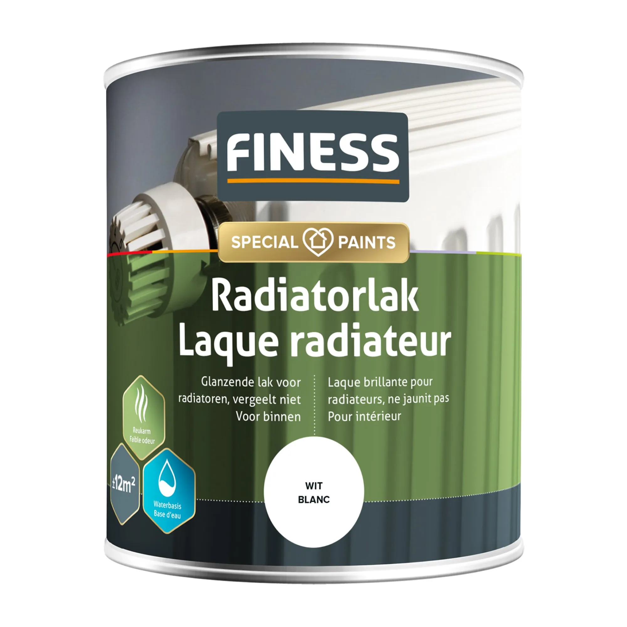 Finess Lakken>Radiatorlak wit 1410 750ml