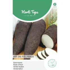 Horti Tops Moestuin>Rammenas Poids D'Horloge lange zwarte, zaad