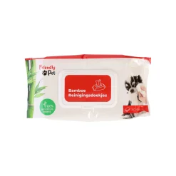 Friendly Pet Hondenverzorging>Reinigingsdoekjes huisdier bamboo 40st