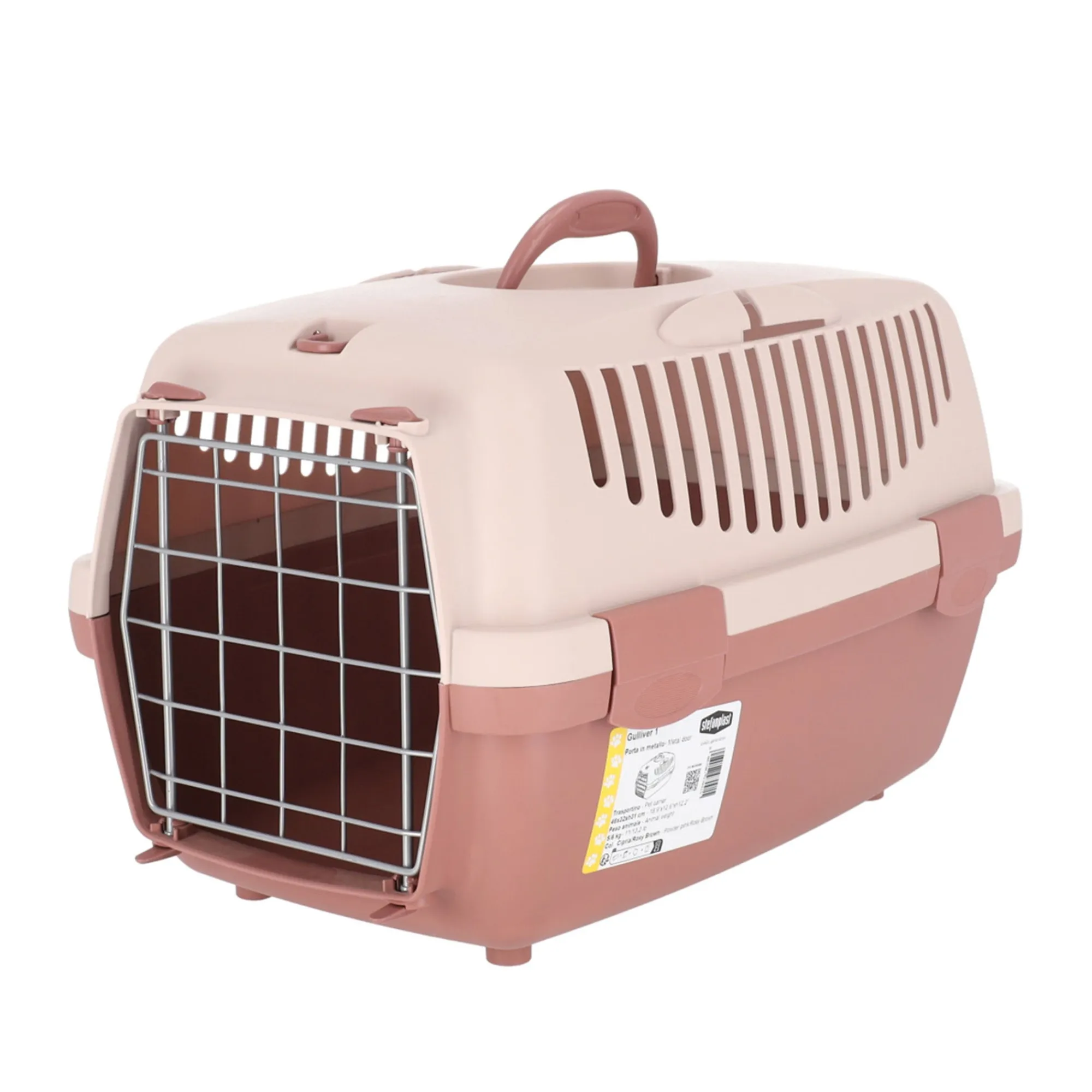 Stefanplast Hondenmand>Reismand dier pro oud roze