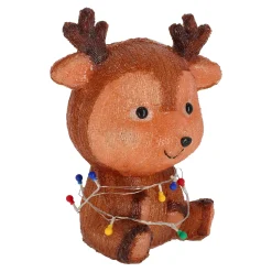 O'malley Kerstdecoratie>Rendier zittend met kerstverlichting 38 cm 72LED