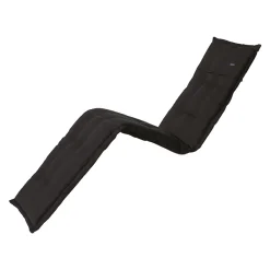 Madison Tuinkussens>Rib black ligbedkussen 65x200