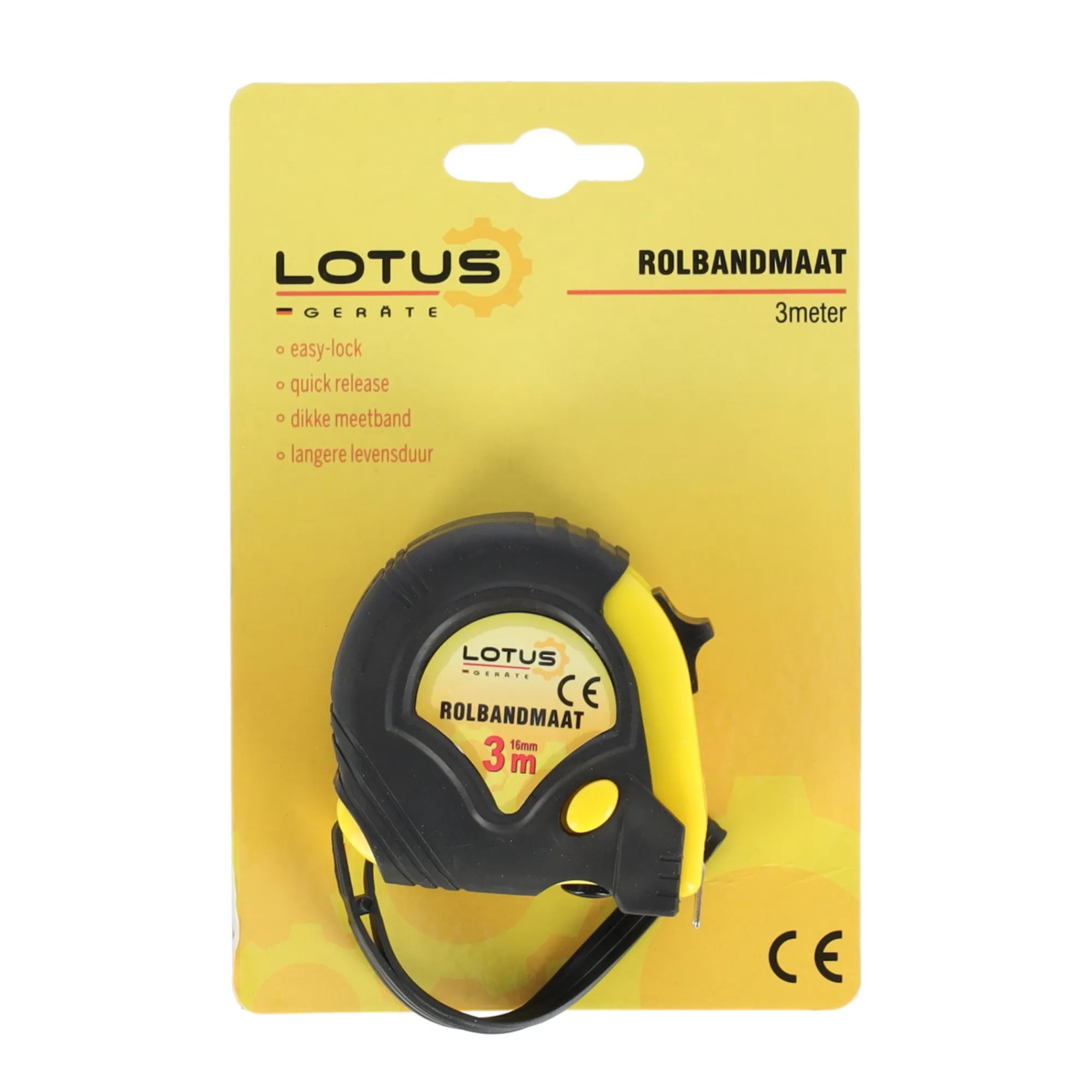 Lotus Handgereedschap>Rolbandmaat 3meter