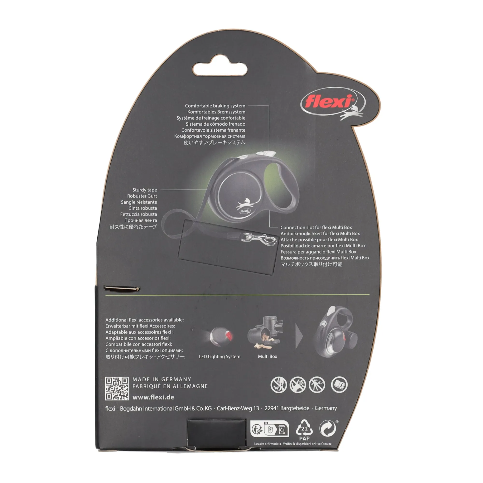 Flexi Hondenriem>Rollijn black dsgn tape M 5M roze