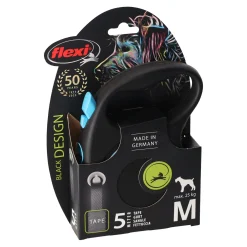 Flexi Hondenriem>Rollijn black dsgn tape M 5M blauw