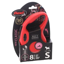 Flexi Hondenriem>Rollijn classic cord S 5m rood