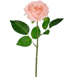 Everlands Kunstplanten En Kunstbloemen>Roos 45 cm roze