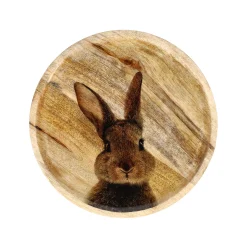 O'malley Pasen>Schaal hout konijn 25 cm